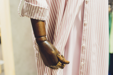 On the other side of the window. The mannequins in the boutiqueの写真素材