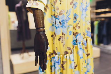 On the other side of the window. The mannequins in the boutiqueの写真素材