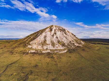 Mount Shihan Toratau near the city of Ishimbai. Symbol of the city of Ishimbai. Bashkortostan....