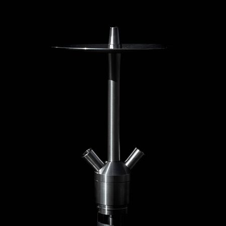part of the hookah, modern design, on a black background.