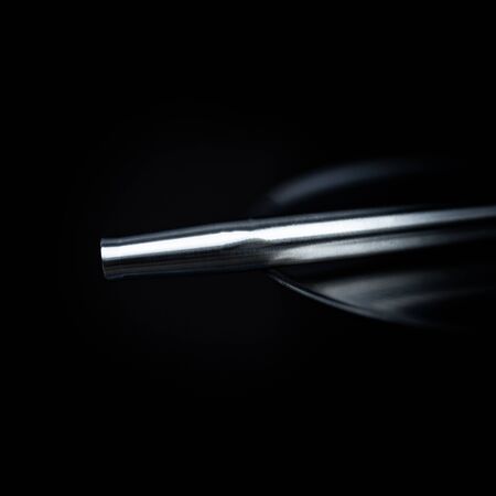 part of the hookah, modern design, on a black background.の写真素材