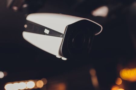 CCTV Camera Operating in Living room or restaurant.