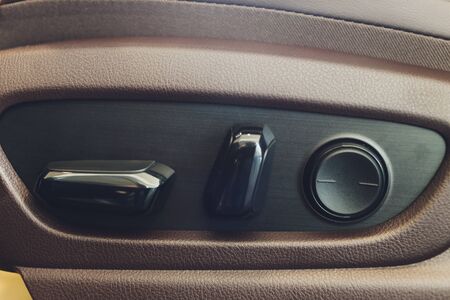 Car interior luxury service. Car interior details.の写真素材