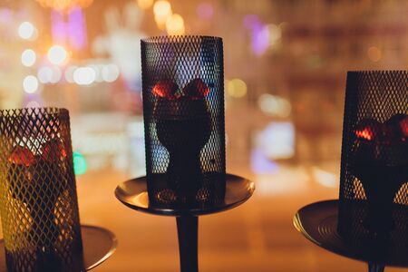 hookah hot coals for smoking and leisure in natural lighting.の写真素材