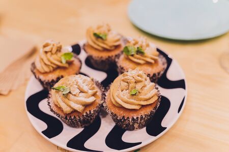 Homemade Carrot Cupcakes with Cream Cheese Frosting for Easter
