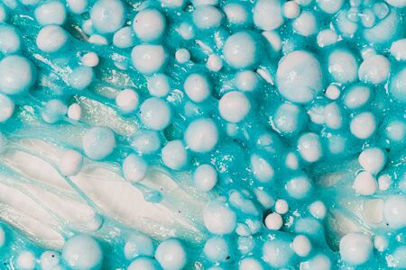 Kid Playing Hand Made Toy Slime, Selective focus on Slime.の写真素材