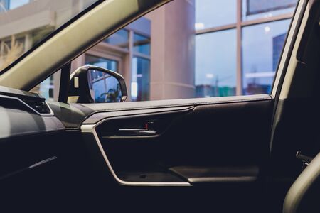 Close up image of a car door openerの写真素材