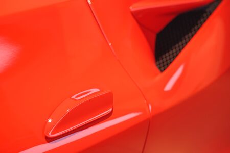 modern car design. close-up. bending lines avto.