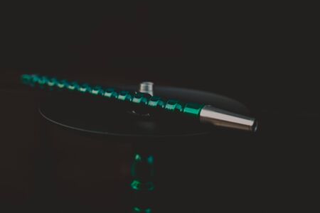 part of the hookah, modern design, on a black backgroundの写真素材