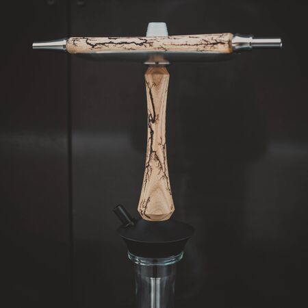 part of the hookah, modern design, on a black background
