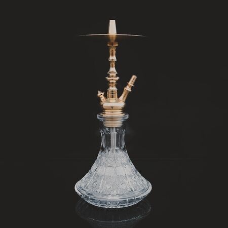 part of the hookah, modern design, on a black background