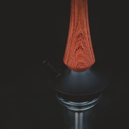 part of the hookah, modern design, on a black backgroundの写真素材