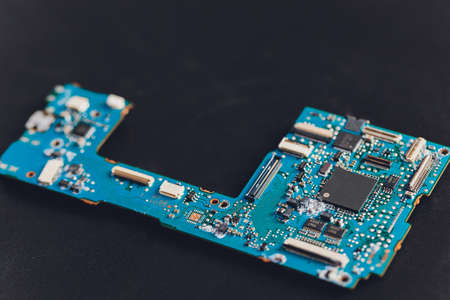 Electronic boards from a compact camera DSLR.