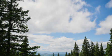 Russia Bashkortostan. The second peak of the Southern Urals is a large mountain Iremel, a view from...