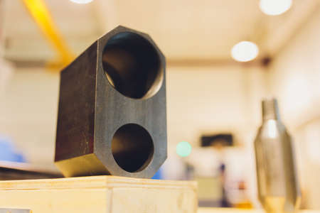 Industrial metal sheet product - used for manufacturing and heavy industry.の写真素材