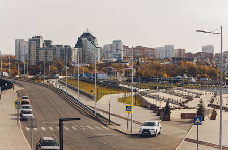 Ufa, Russia - October 23, 2020: A car Lexus RX300 on city street.