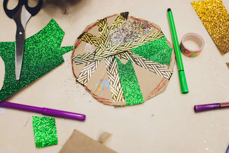 Master class to create a flower from paper.Childrens creativity.Favorite hobby for...