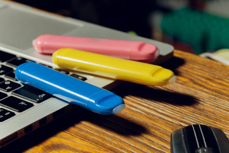 POD Vaping pen, vape devices, mods for electronic cigarette or e cigarette, e cig.の写真素材