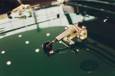 Drift, Sporting details. Hood mounting close-up auto