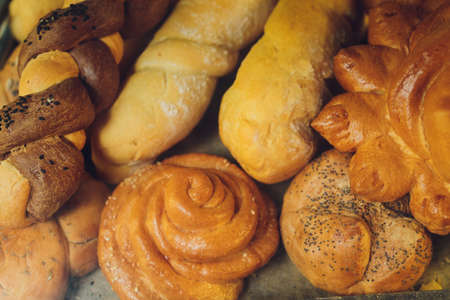 Composition with loafs of bread and rolls.の写真素材