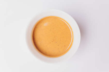 Set of different sauces isolated on white.の写真素材