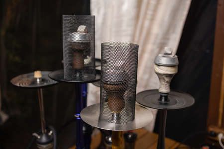 part of the hookah, modern design, on a background.の写真素材