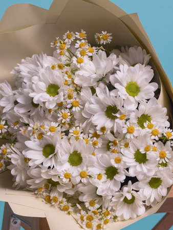 Close-up colorful spring bouquet with many different flowers jelly.の写真素材