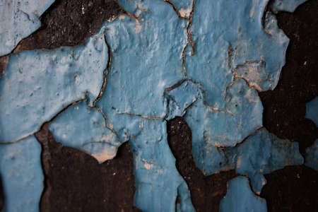 Texture of rusty iron with blue background. The metal surface rusted spots.old metal iron rust background and texture in the old factory.の写真素材