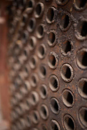 Scale and Corrosion Product of the water system in Heat Exchanger or Condenser Copper Tubes. Before Cleaning.の写真素材