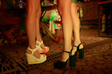 style. fashion. shoes. high womens black boots. beautiful female legs.の写真素材