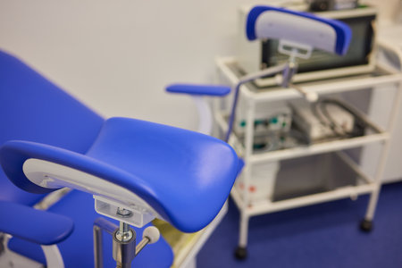 ultrasound machine doctors hand usg investigation.の写真素材