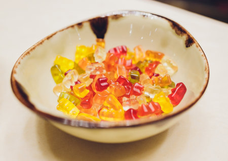 Delicious and healthy marmalade made from natural ingredients is on a plate.
