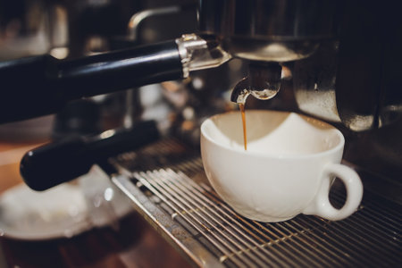 Barista Cafe Making Coffee Preparation Service Concept.の写真素材