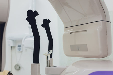 X-ray machine in the dental clinic. Selective focus.