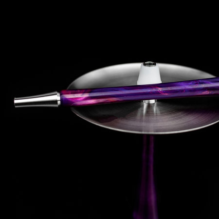 part of the hookah, modern design, on a black background.