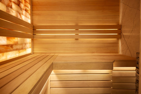 Sauna accessories. Mini sauna in the houseの写真素材