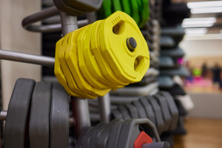 Rubber bumper weights and barbell