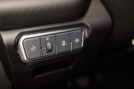 Modern Car Door Control Panel with Window Switches for convenience and functionality