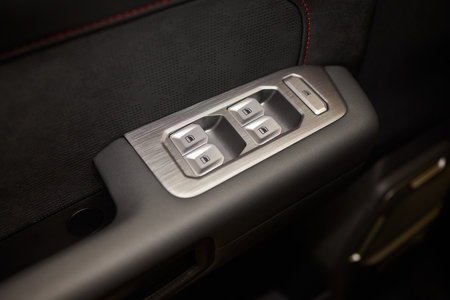Modern Car Door Control Panel with Window Switches for convenience and functionality