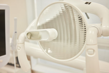 Modern Dental Office Light Fixture made of Composite Material for clinical and healthcare settingsの写真素材