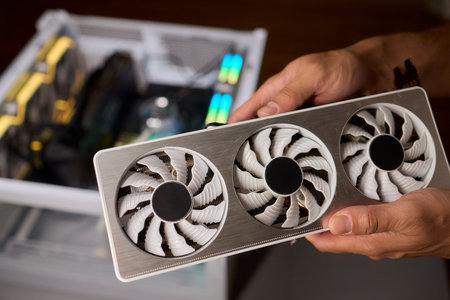 Assembling a graphics card equipped with an advanced and highly efficient cooling system