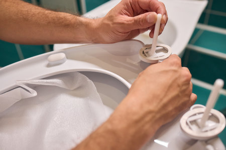 Comprehensive Guide to Repairing Your Toilet Mechanism Step-by-step Instructionsの写真素材