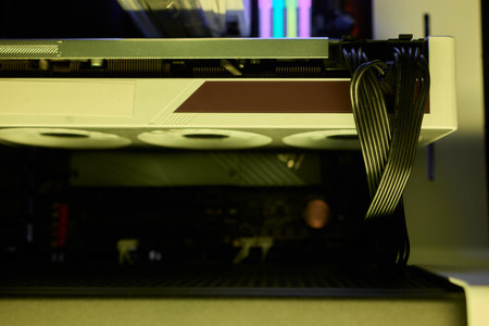 Assembling a graphics card equipped with an advanced and highly efficient cooling system