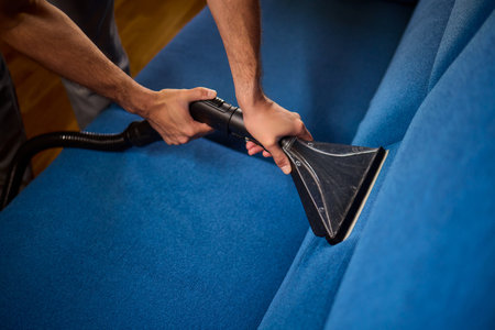 Experience a Professional Upholstery Cleaning Service effectively in action todayの写真素材