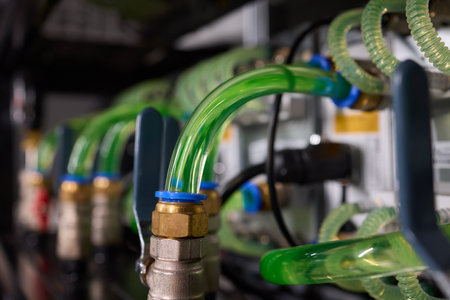 Advanced liquid cooling system enhances performance and efficiency in data centers bitcoin mining farmの写真素材
