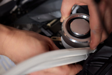 The process of properly installing a CPU cooler water cooling in a custom built personal computer...
