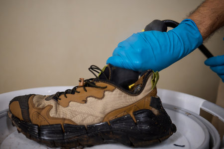 Using Steam Cleaning for Sneakers to Achieve Maximum Freshness and Optimal Care Over Timeの写真素材
