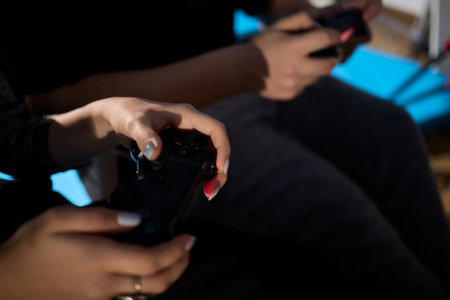 Enjoy an exciting gaming session with a handheld console full of thrills and adventures