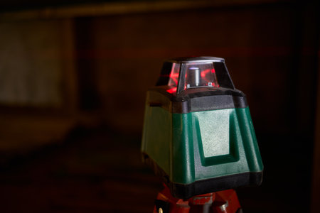 High Precision Laser Level on Tripod with Red Light for Enhanced Measurement Accuracy
