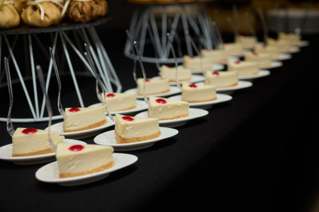 An Elegant Assortment of Gourmet Desserts and Savory Snacks Beautifully Arranged on Table